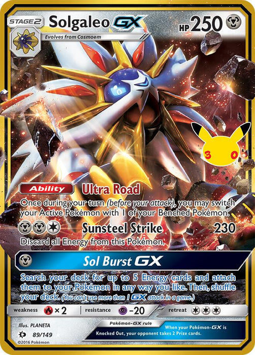 Solgaleo GX (89/149) [Mega Evolution: 30th Celebration Classic Collection] - for just $2.30! 
