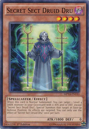 Secret Sect Druid Dru [MP14-EN133] Common - for just $0.10! 