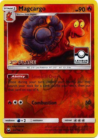 Magcargo (24/168) (League Promo 3rd Place) [Sun & Moon: Celestial Storm] - for just $1.60! 