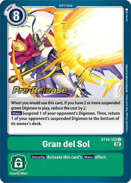 Gran del Sol [BT10-103] [Xros Encounter Pre-Release Cards] - Just $0.50! Shop now at Retro Gaming of Denver