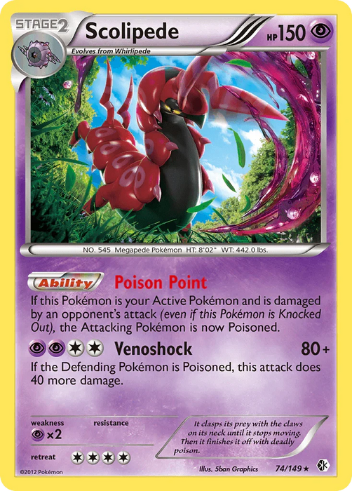 Scolipede (74/149) [Black & White: Boundaries Crossed] - for just $1.60! 