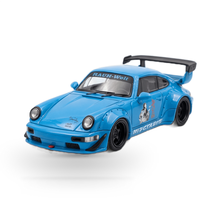 Mini Station Porsche 911 964 RWB HIDEYOSHI blue 1:64 - for just $34.99! 