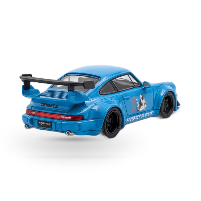 Mini Station Porsche 911 964 RWB HIDEYOSHI blue 1:64 - for just $34.99! 