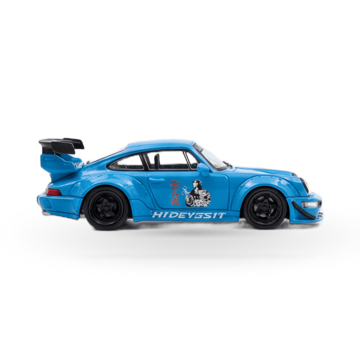 Mini Station Porsche 911 964 RWB HIDEYOSHI blue 1:64 - for just $34.99! 