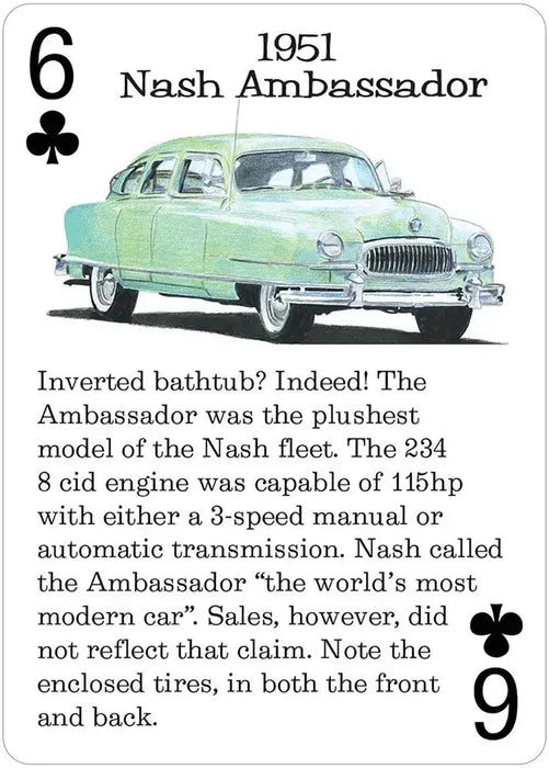 Classic American Rides Playing Cards - for just $7.99! 