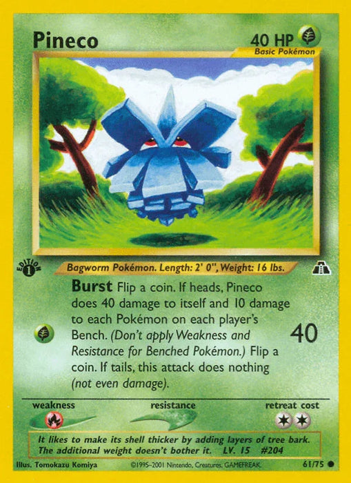 Pineco (61/75) [Neo Discovery 1st Edition] - for just $0.50! 