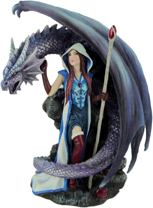 Dragon's Mage by Anne Stoke Sorceress and Dragon Statue - Just $135! Shop now at Retro Gaming of Denver