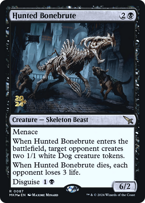 Hunted Bonebrute (PRE-087) - Murders at Karlov Manor Promos Foil - for just $0.18! 