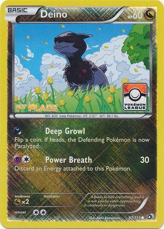 Deino (97/113) (League Promo 1st Place) [Black & White: Legendary Treasures] - for just $2.25! 