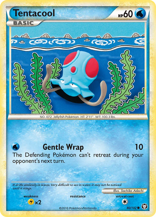 Tentacool (80/102) [HeartGold & SoulSilver: Triumphant] - for just $0.25! 