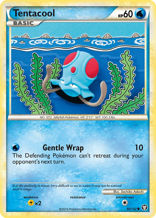 Tentacool (80/102) [HeartGold & SoulSilver: Triumphant] - for just $0.30! 