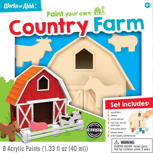 Country Farm Wood Wood Craft & Paint Kit - Just $19.99! Shop now at Retro Gaming of Denver