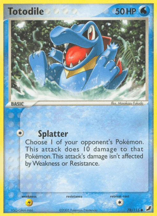 Totodile (78/115) [EX: Unseen Forces] - for just $0.50! 