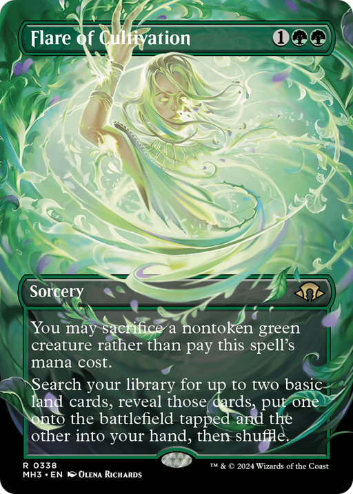 Flare of Cultivation (Borderless) (MH3-338) - Modern Horizons 3 (Borderless) - for just $0.93! 