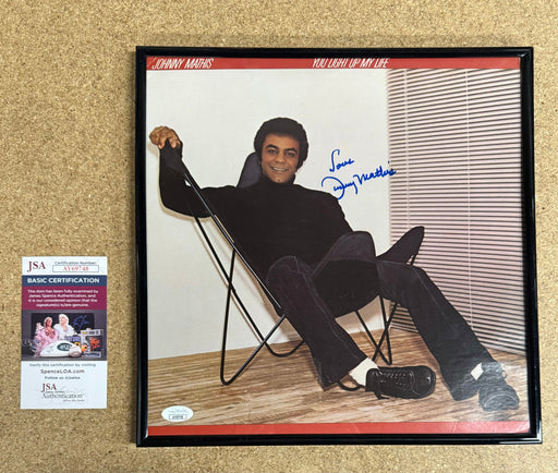 Johnny Mathis Signed & Framed You Light Up My Life Vinyl With JSA COA - for just $100! 
