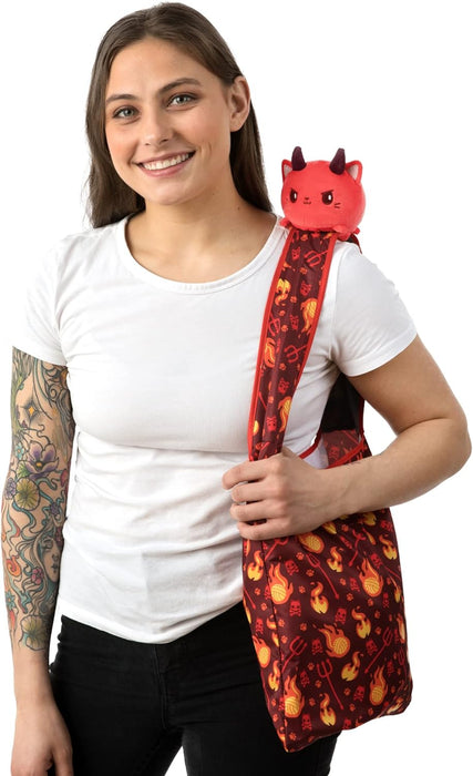 TeeTurtle Plushie Tote Bag: Devilish Kitty - for just $23.99! 