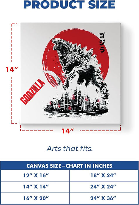 Godzilla Wall Canvas Set of 1 - for just $30.99! 