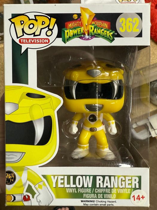 Funko Pop! Television Yellow Power Ranger #362 Saber Tooth Tiger 2016 Vaulted - for just $20! 