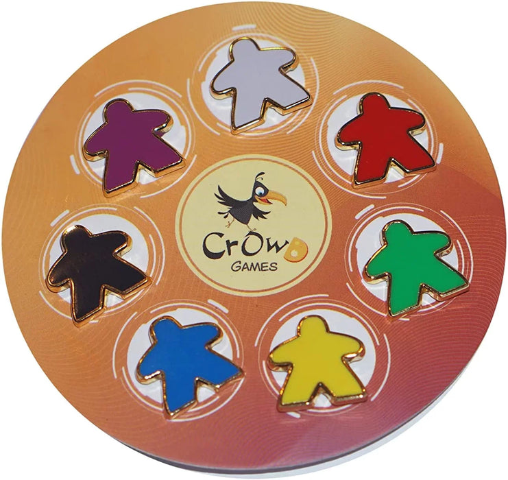 CrowD: Enamel Pin - 7 Meeple Wheel - for just $18! 