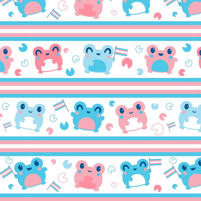 TeeTurtle Plushie Tote Bag: Trans Pride Frog - for just $23.99! 