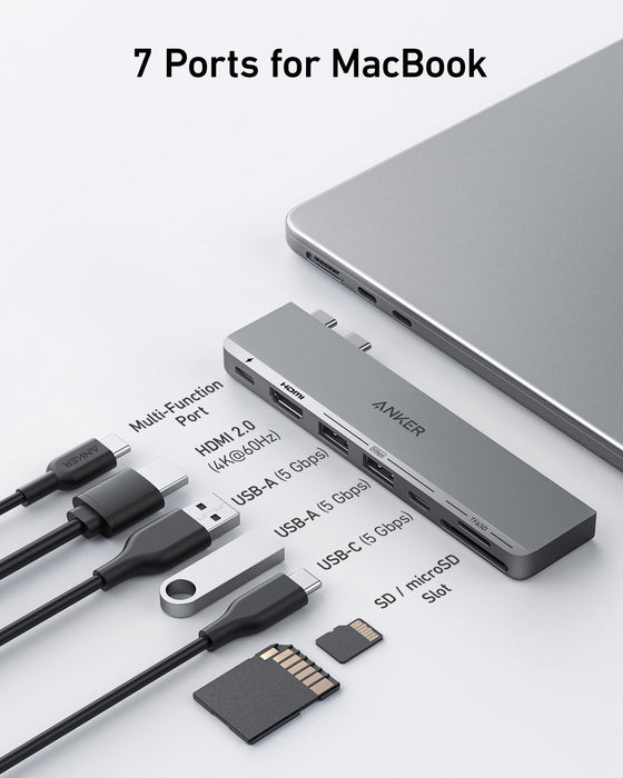 Anker <b>547</b> USB-C Hub (7-in-2, for MacBook) - for just $54.99! 