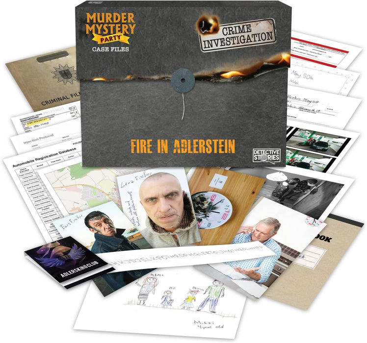 Murder Mystery Party: Case Files - Fire in Alderstein - for just $25! 