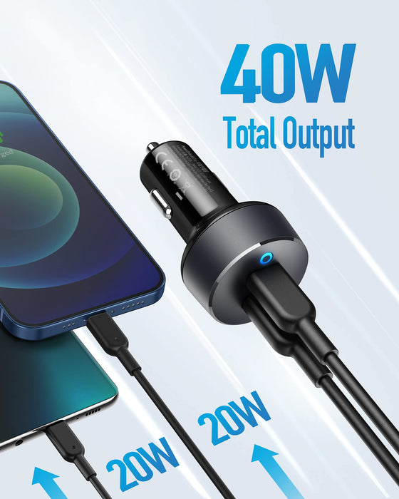 Anker <b>PowerDrive III</b> Duo USB-C Car Charger - for just $19.99! 
