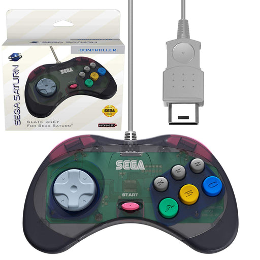 retro-bit Sega Saturn Controller Slate Grey (Sega Saturn) - Just $29.99! Shop now at Retro Gaming of Denver