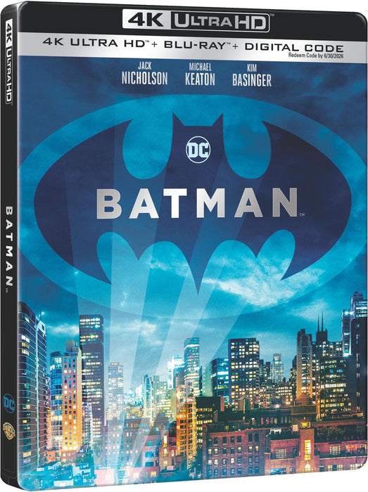 Batman (1989) Steelbook [4K Ultra HD + Blu-ray + Digital] - for just $39.99! 
