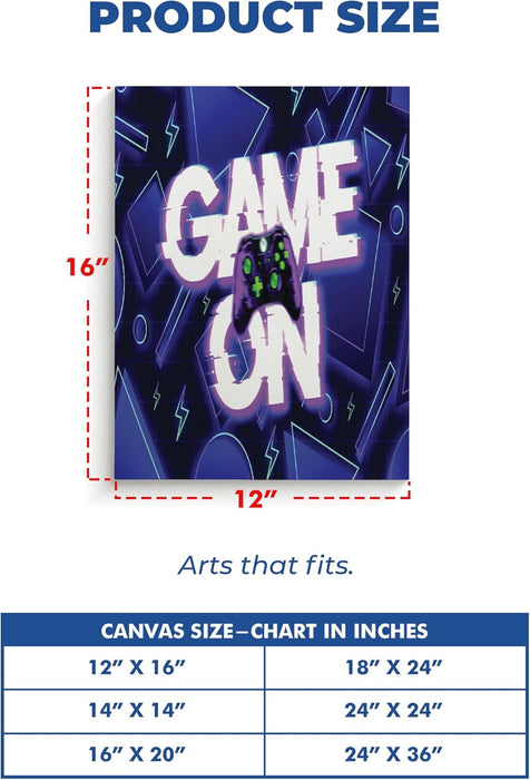 Game On Wall Canvas Set of 1 - for just $30.99! 
