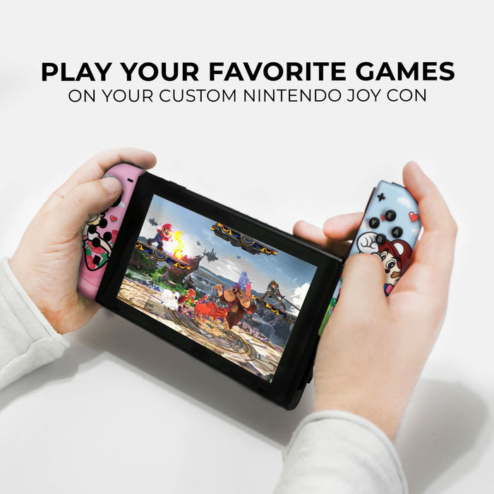 Mario & Princess Nintendo Switch Joycons with Advanced Permanent Hydro-Dip Technology. - for just $134.99! 