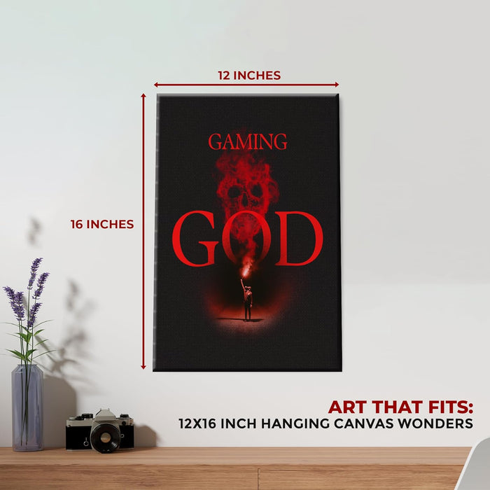 Gaming God Wall Canvas Set of 1 - for just $30.99! 
