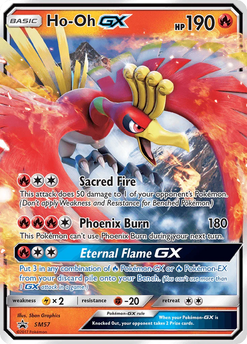 Ho-Oh GX (SM57) [Sun & Moon: Black Star Promos] - for just $3.65! 