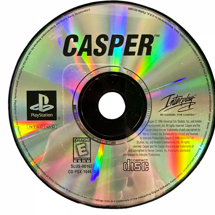 Casper [Greatest Hits] – PlayStation 1 (PS1) - for just $0! 
