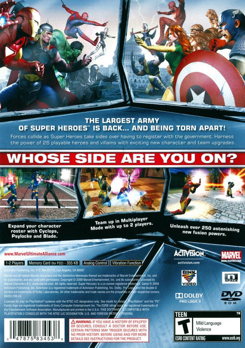 Marvel Ultimate Alliance 2 – PlayStation 2 (PS2) - for just $14.99! 
