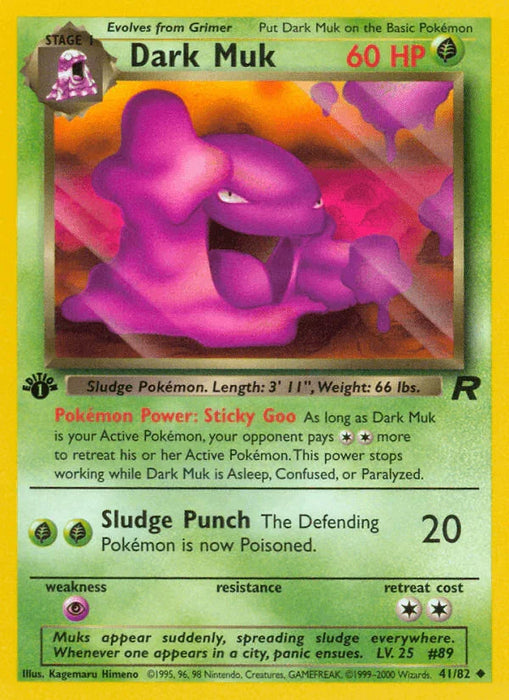 Dark Muk (41/82) [Team Rocket 1st Edition] - for just $0.70! 