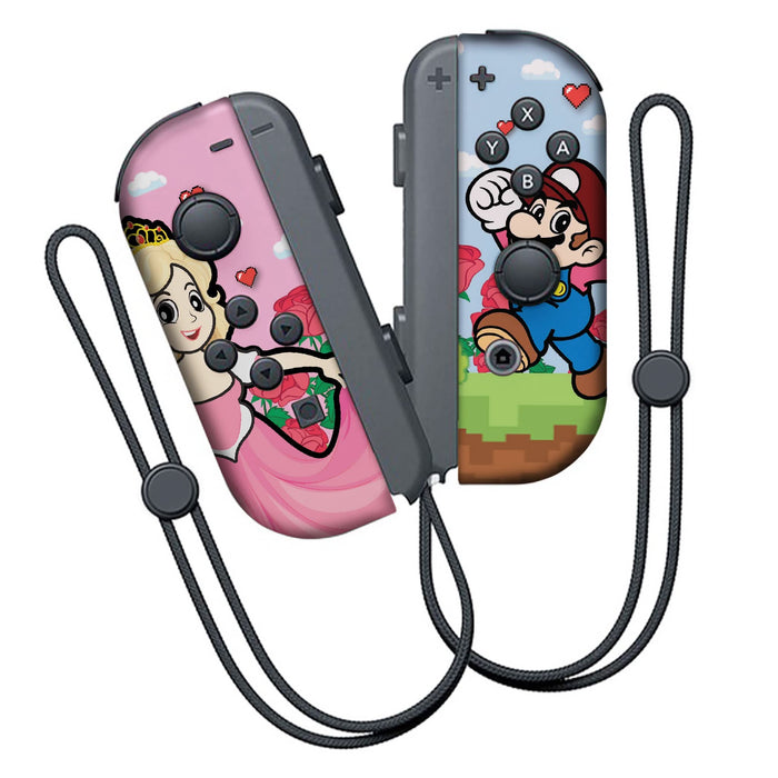 Mario & Princess Nintendo Switch Joycons with Advanced Permanent Hydro-Dip Technology. - for just $134.99! 