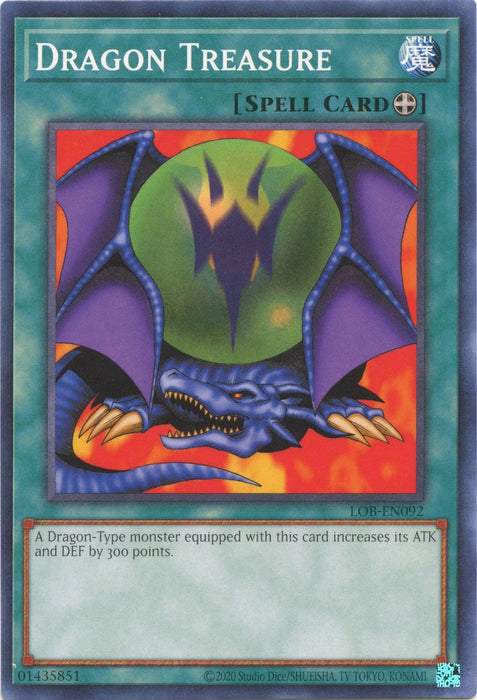 Dragon Treasure (25th Anniversary) [LOB-EN092] Common - for just $0.10! 