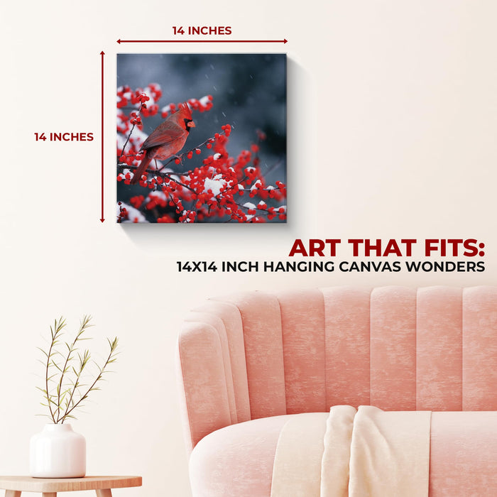 Red Cardinal Wall Canvas Set of 1 - for just $30.99! 