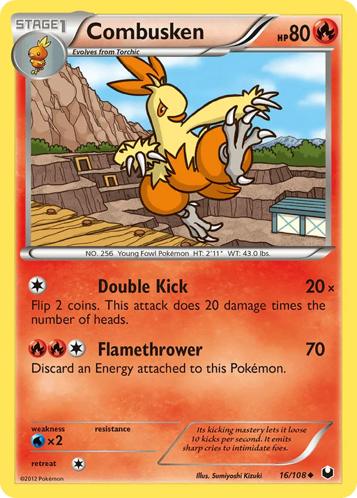 Combusken (16/108) [Black & White: Dark Explorers] - for just $0.30! 