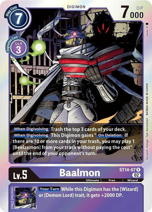 Baalmon [ST14-07] [Starter Deck: Beelzemon Advanced Deck Set] - Just $0.09! Shop now at Retro Gaming of Denver