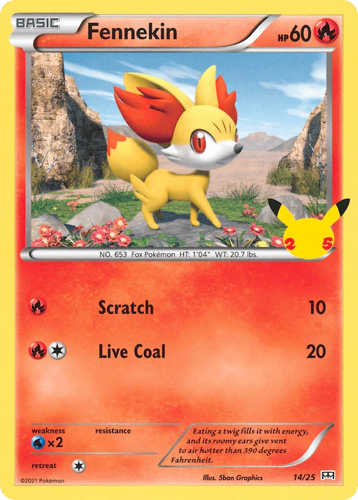Fennekin (14/25) [McDonald's 25th Anniversary] - for just $0.20! 