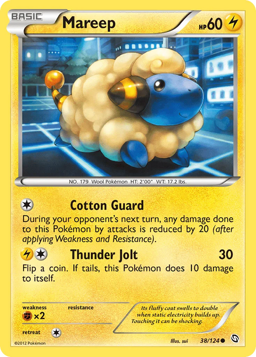 Mareep (38/124) [Black & White: Dragons Exalted] - for just $0.20! 