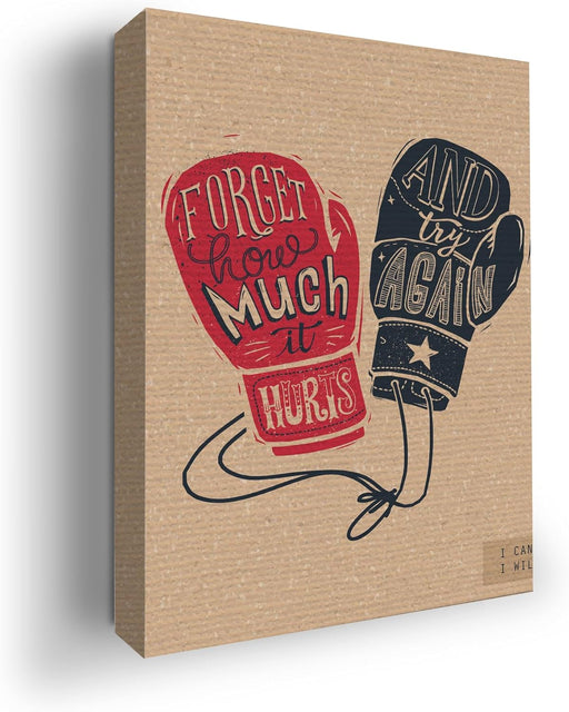 Boxing Gloves Wall Canvas Set of 1 - for just $30.99! 