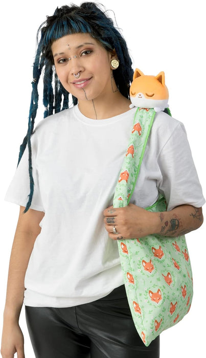 TeeTurtle Plushie Tote Bag: Floral Fox - for just $23.99! 