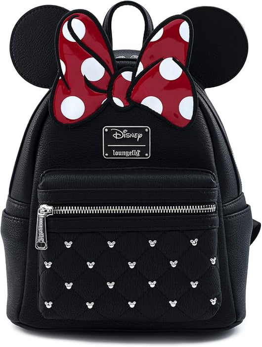 Loungefly Disney Minnie Mouse Bow Faux Leather Womens Mini Backpack - for just $72.99! 