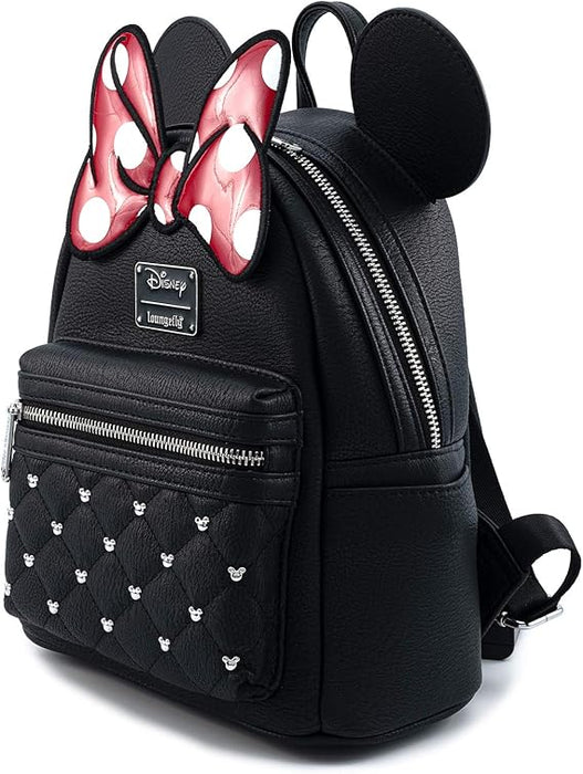 Loungefly Disney Minnie Mouse Bow Faux Leather Womens Mini Backpack - for just $72.99! 