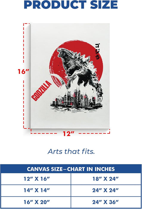 Godzilla Wall Canvas Set of 1 - for just $30.99! 