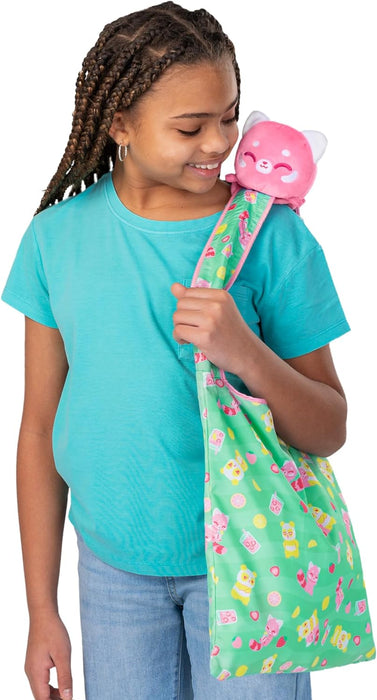 TeeTurtle Plushie Tote Bag: Strawberry Lemonade Red Panda - for just $20! 