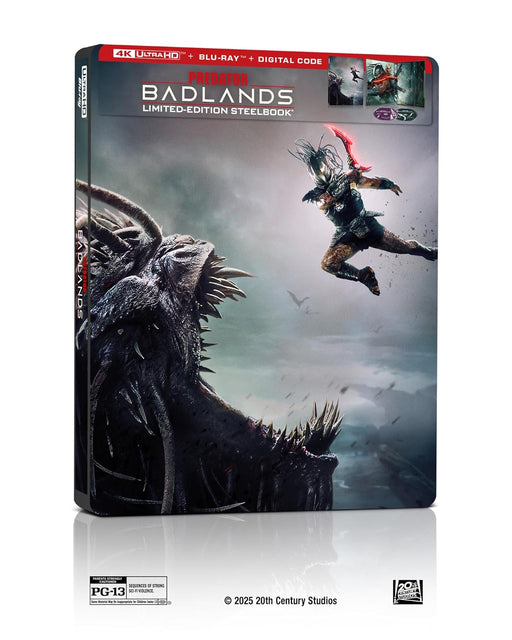 Predator: Badlands - Limited Edition Steelbook (4K Ultra HD + Blu-ray + Digital) - for just $54.99! 